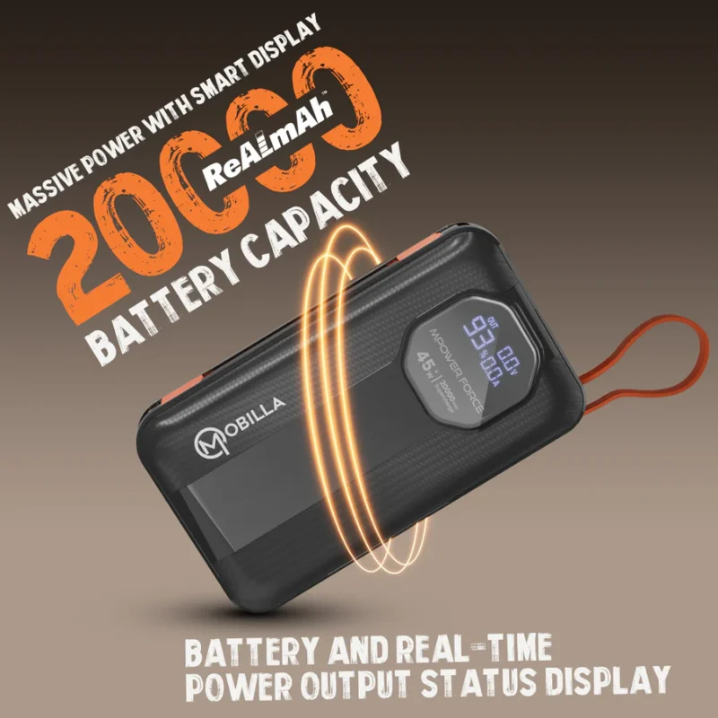 MPower Force: Laptop Charging Powerbank With 20000mAh Battery Capacity - Image 2