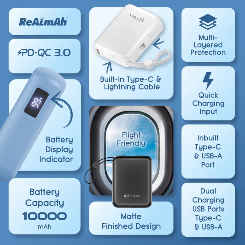 MPower X2: 27W Power Output Powerbank with 10000mAh Battery Capacity - Image 2