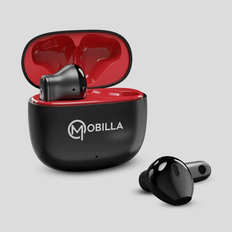MBuds 106: Earbuds With 25 Hours Of Music Playtime blackred - Image 6