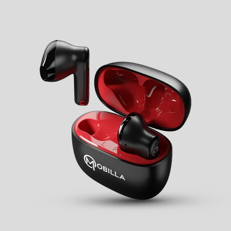 MBuds 106: Earbuds With 25 Hours Of Music Playtime blackred - Image 4